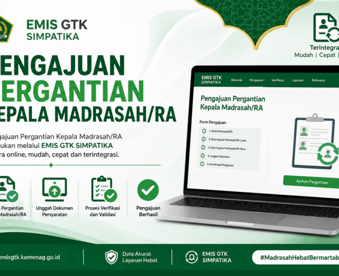 Cara Pengajuan Pergantian Kepala Madrasah/RA di EMIS GTK SIMPATIKA Panduan Lengkap Formulir A09, Syarat, Alur, dan Tips Anti Ditolak